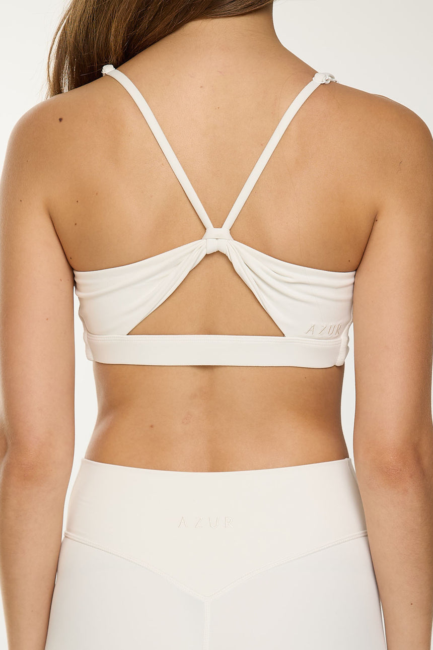 CLASSIC FIT KNOT BRA - OAT